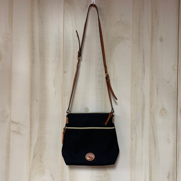 Dooney & Bourke Black Canvas Crossbody Bag - Picture 3 of 14
